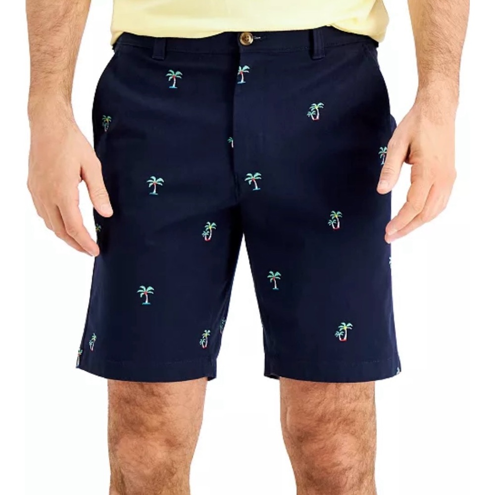 Club Room Men’s 9” Stretch Palm Tree Print Shorts